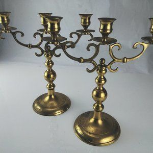 Vintage Patina Candelabra Japan